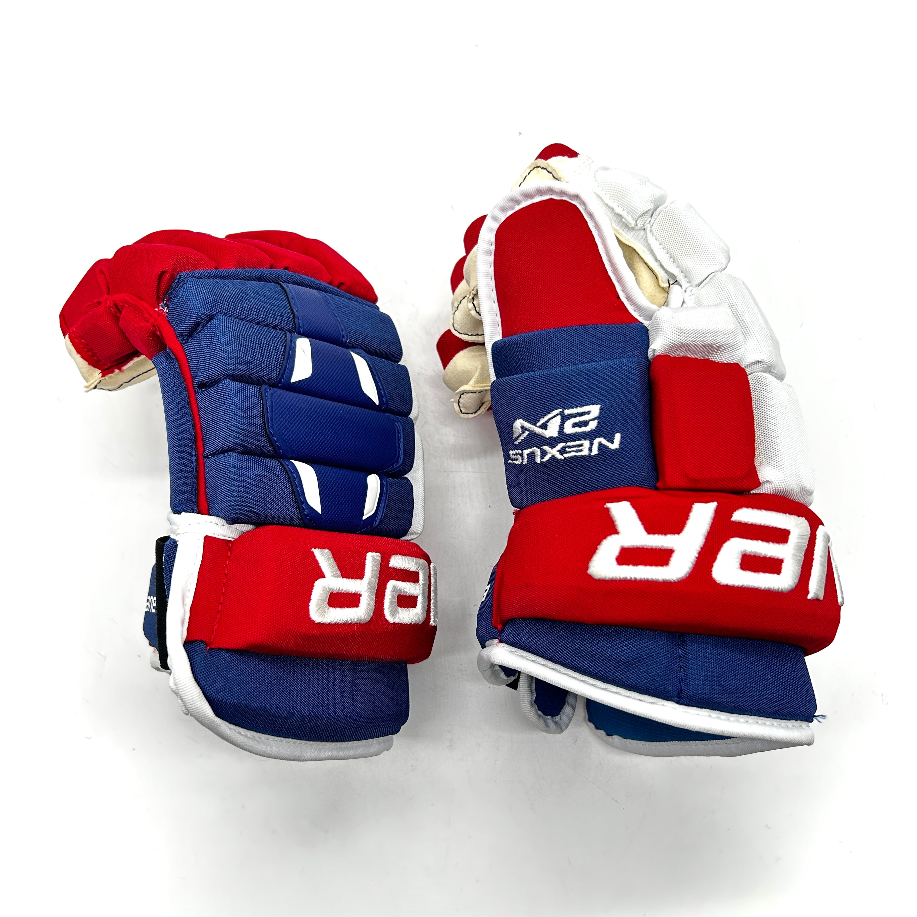 Bauer Nexus 2N - NHL Pro Stock Gloves - Jesperi Kotkaniemi (Blue/Red/White)